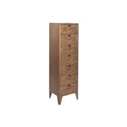 Cassettiera Home ESPRIT Dorato Metallo Loft 40 x 34 x 139 cm