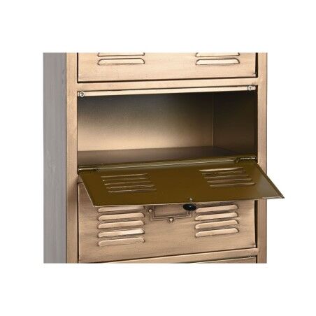 Cassettiera Home ESPRIT Dorato Metallo Loft 40 x 34 x 139 cm