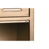 Cassettiera Home ESPRIT Dorato Metallo Loft 40 x 34 x 139 cm