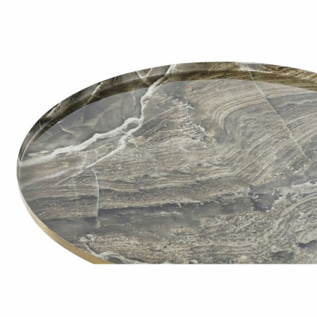 Tavolino Aggiuntivo DKD Home Decor Marrone Dorato 51 x 51 x 51 cm