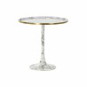 Tavolino Aggiuntivo DKD Home Decor Bianco Dorato 51 x 51 x 51 cm