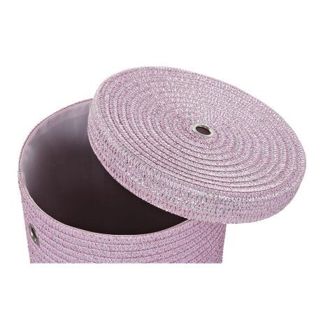 Cestino Multiuso DKD Home Decor Grigio Rosa polipropilene 42 x 42 x 52,5 cm 4 Kg