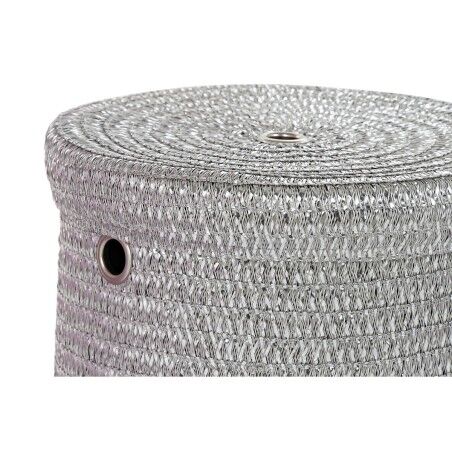 Cestino Multiuso DKD Home Decor Grigio Rosa polipropilene 42 x 42 x 52,5 cm 4 Kg
