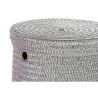 Cestino Multiuso DKD Home Decor Grigio Rosa polipropilene 42 x 42 x 52,5 cm 4 Kg