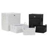 Cestino Multiuso DKD Home Decor Bianco Nero polipropilene 45 x 34 x 49 cm 4 Kg