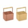Cestello per posate DKD Home Decor Giallo Terracotta Metallo Pino Vintage 18 x 15,5 x 24 cm (2 Unità)