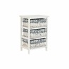 Cassettiera DKD Home Decor Azzurro Bianco vimini Legno di paulownia 40 x 29 x 59 cm