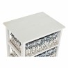 Cassettiera DKD Home Decor Azzurro Bianco vimini Legno di paulownia 40 x 29 x 59 cm