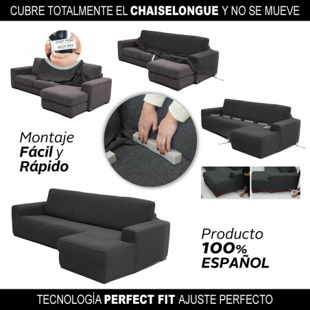 Rivestimento della chaise longue con braccio corto a destra Sofaskins NIAGARA 210 - 340 cm