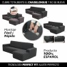 Rivestimento della chaise longue con braccio corto a destra Sofaskins NIAGARA 210 - 340 cm