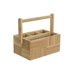 Cestello per posate DKD Home Decor Naturale Bambù 27 x 16,5 x 11,5 cm