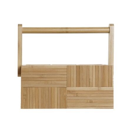 Cestello per posate DKD Home Decor Naturale Bambù 27 x 16,5 x 11,5 cm