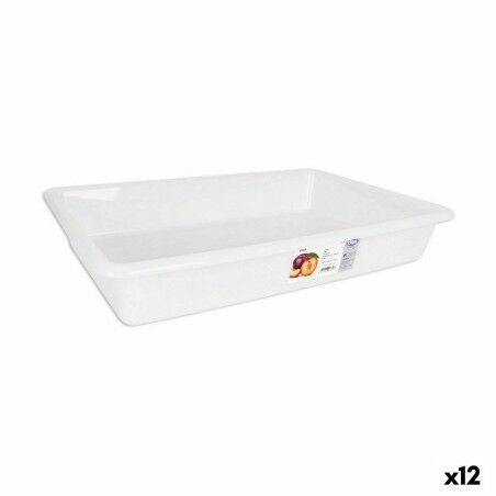 Set di vassoi organizzatori Dem Bob Bianco 8,6 L 50 x 34 x 8 cm (12 Unità)