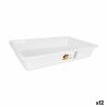 Set di vassoi organizzatori Dem Bob Bianco 8,6 L 50 x 34 x 8 cm (12 Unità)