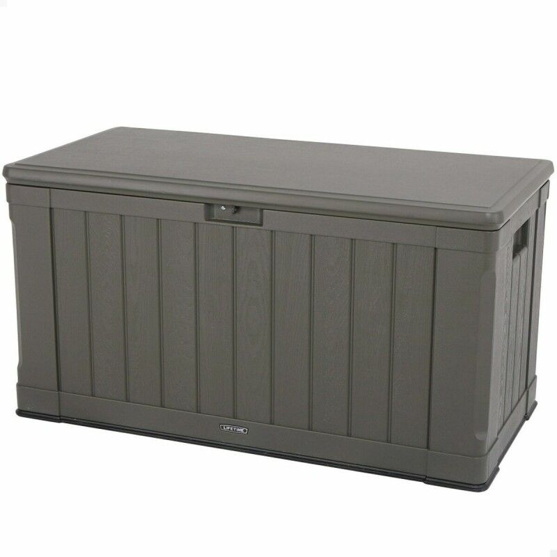 Cassapanca da esterno Lifetime Marrone 440 L Plastica 127 x 64 x 67 cm