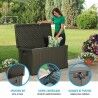 Cassapanca da esterno Lifetime Marrone 440 L Plastica 127 x 64 x 67 cm