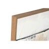 Quadro Home ESPRIT Nero Dorato Astratto Città 100 x 4 x 100 cm (2 Unità)