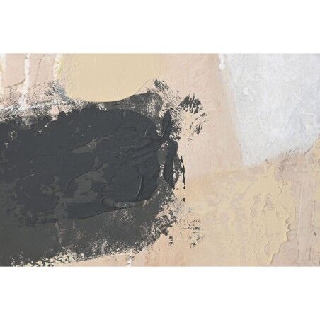 Quadro Home ESPRIT Nero Dorato Astratto Città 100 x 4 x 100 cm (2 Unità)