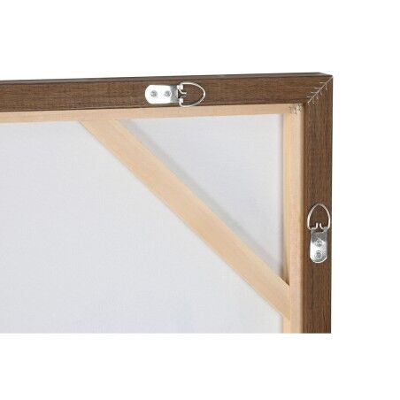 Quadro Home ESPRIT Nero Dorato Astratto Città 100 x 4 x 100 cm (2 Unità)