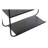 Scaffale da Bagno DKD Home Decor Cristallo Nero Metallo (32 x 12 x 65 cm)