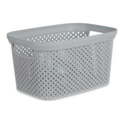 Cesto Kipit Grigio Plastica 3 L 16,5 x 12,5 x 23 cm