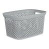 Cesto Kipit Grigio Plastica 3 L 16,5 x 12,5 x 23 cm