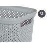 Cesto Kipit Grigio Plastica 3 L 16,5 x 12,5 x 23 cm