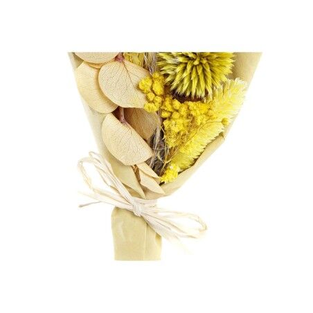 Mazzo DKD Home Decor Beige Giallo Fiore secco (10 x 5 x 18 cm) (2 Unità)