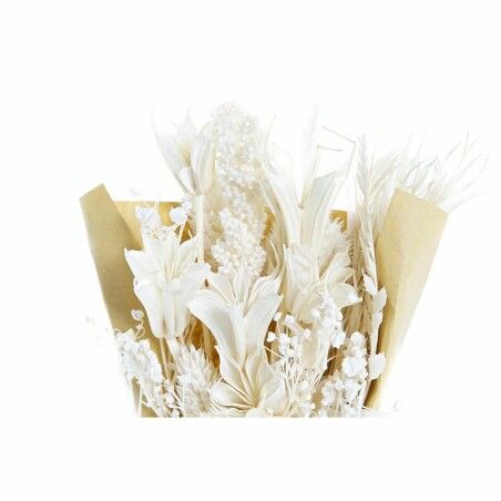 Mazzo DKD Home Decor Beige Giallo Fiore secco (10 x 5 x 18 cm) (2 Unità)