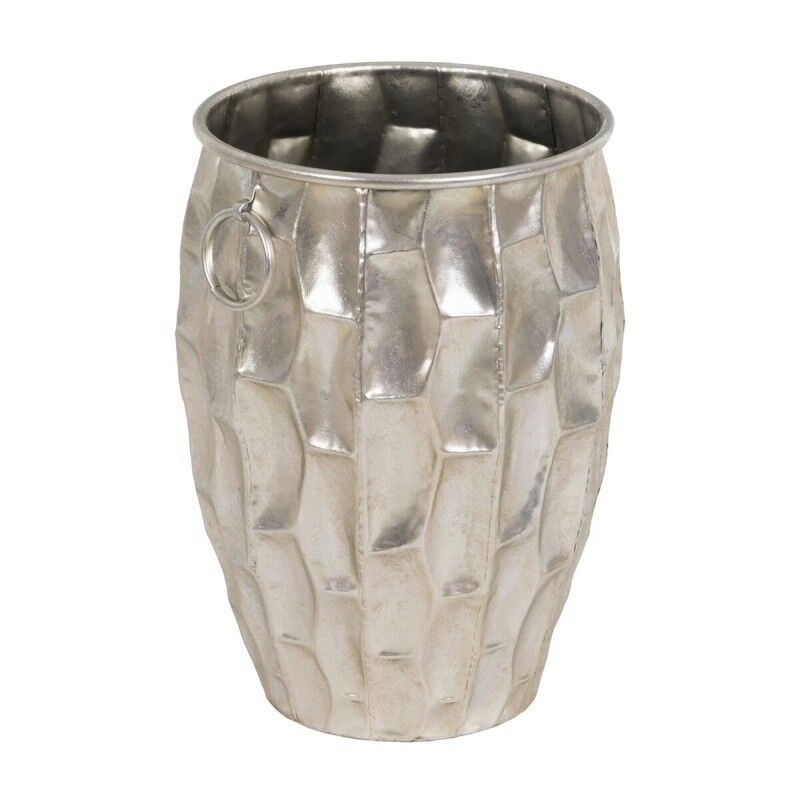 Vaso Argentato Ferro 30 x 30 x 44,5 cm Vaso Argentato Ferro 30 x 30 x 44,5 cm