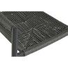 Sedia da giardino Home ESPRIT Nero Grigio scuro Alluminio Rattan 56 x 60 x 78 cm