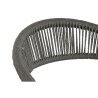 Sedia da giardino Home ESPRIT Nero Grigio scuro Alluminio Rattan 56 x 60 x 78 cm