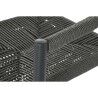 Sedia da giardino Home ESPRIT Nero Grigio scuro Alluminio Rattan 56 x 60 x 78 cm