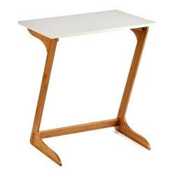 Tavolo aggiuntivo Kinvara WD2021329426 Bianco Marrone Naturale 40 x 68,5 x 60 cm