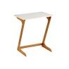 Tavolo aggiuntivo Kinvara WD2021329426 Bianco Marrone Naturale 40 x 68,5 x 60 cm