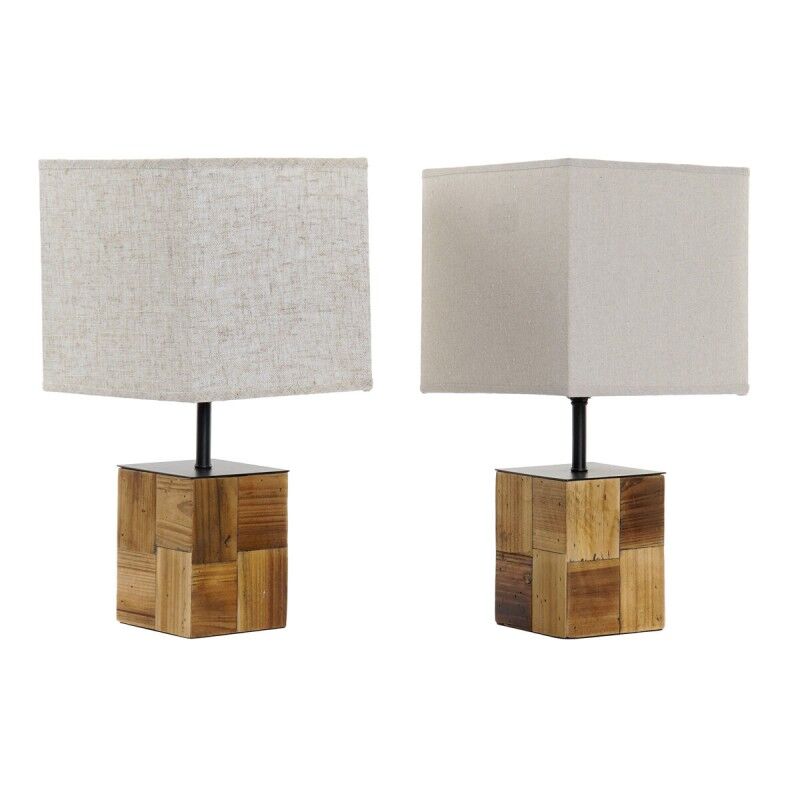 Lampada da tavolo DKD Home Decor 20,5 x 20,5 x 40 cm Abete Metallo 220 V 60 W (2 Unità) Lampada da tavolo DKD Home Decor 20,5 x 20,5 x 40 cm Abete Metallo 220 V 60 W (2 Unità)