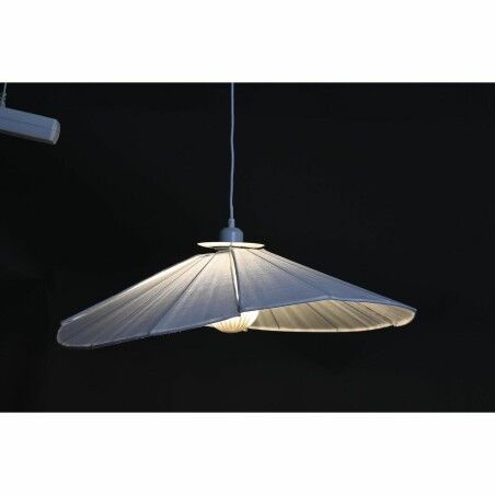 Lampadario DKD Home Decor Metallo Lino Bianco 50 W (68 x 68 x 21 cm)