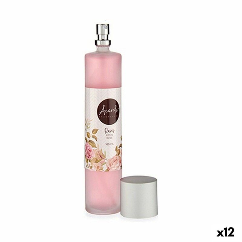 Diffusore Spray Per Ambienti Acorde 100ML SPRY-RO Rosa 100 ml (12 Unità)
