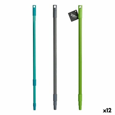 Mazza per la Scopa Kipit CC16890-B Metallo Plastica 120 cm Estensibile (12 Unità)