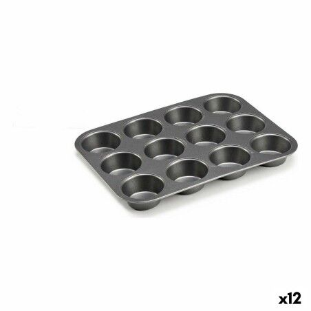 Stampo per Dolci Kinvara CK57179 Grigio scuro Metallo Acciaio al carbonio 20 x 2 x 26 cm (12 Unità)