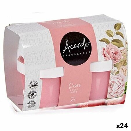 Set Deodorante per Ambienti Acorde 1165-ROSE Rose Gel (24 Unità)