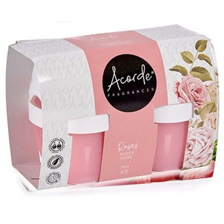 Set Deodorante per Ambienti Acorde 1165-ROSE Rose Gel (24 Unità)