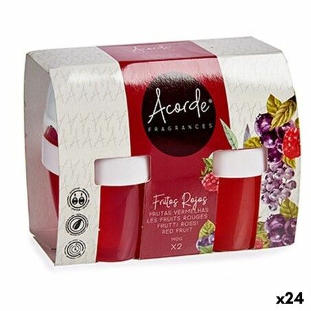 Set Deodorante per Ambienti Acorde 1165-FRUTOS RO Frutti rossi Gel (24 Unità)