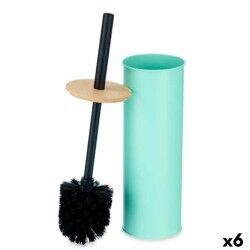 Scopino per il Bagno Berilo B1041C BAMBOO - 397 Menta Metallo Bambù Plastica 9,5 X 27 X 9,5 cm (6 Unità)