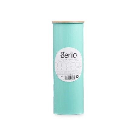 Scopino per il Bagno Berilo B1041C BAMBOO - 397 Menta Metallo Bambù Plastica 9,5 X 27 X 9,5 cm (6 Unità)