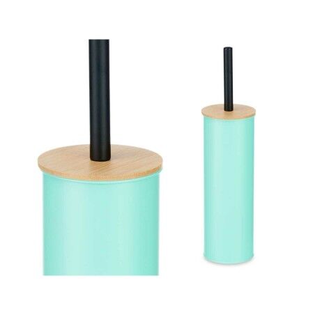 Scopino per il Bagno Berilo B1041C BAMBOO - 397 Menta Metallo Bambù Plastica 9,5 X 27 X 9,5 cm (6 Unità)