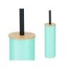 Scopino per il Bagno Berilo B1041C BAMBOO - 397 Menta Metallo Bambù Plastica 9,5 X 27 X 9,5 cm (6 Unità)