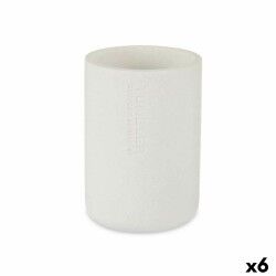 Portaspazzolini da Denti Berilo B5456BC-2 - 450 Bianco Resina 7,8 x 10,5 x 7,8 cm (6 Unità)