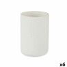 Portaspazzolini da Denti Berilo B5456BC-2 - 450 Bianco Resina 7,8 x 10,5 x 7,8 cm (6 Unità)