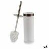 Scopino per il Bagno Berilo BP15-005R-2 Bianco Argentato Plastica 9,5 x 38,5 x 9,5 cm (6 Unità)